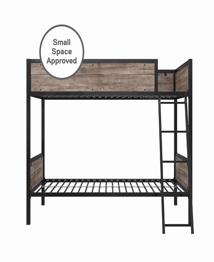 EveryRoom Bianca Twin Over Twin Bunk Bed Macy's