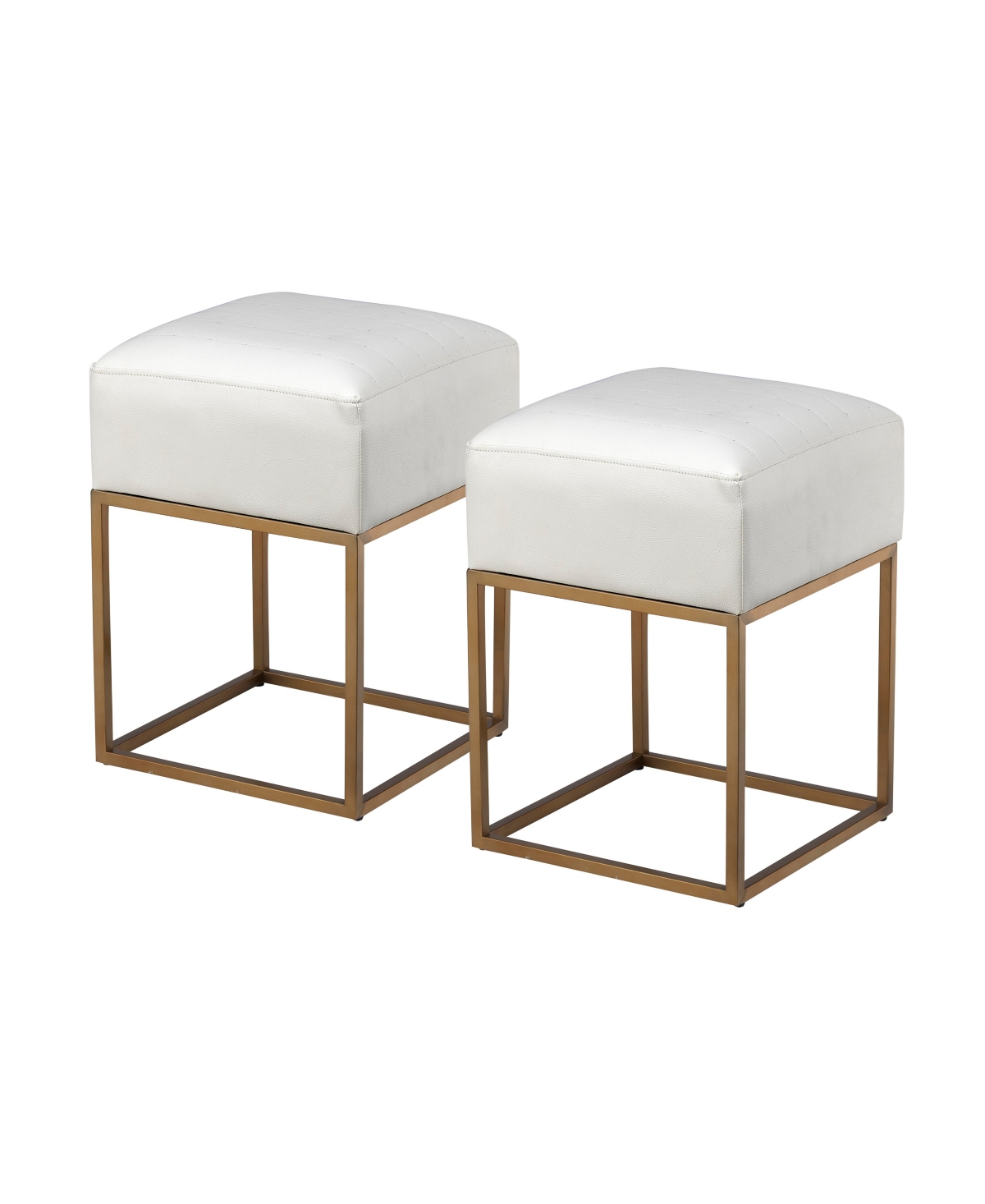 Gold Accent Stools (Set of 2)