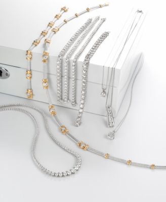 TruMiracle&reg; Diamond Solitaire 18" Pendant Necklace (3/4 ct. t.w.) in 14k White Gold