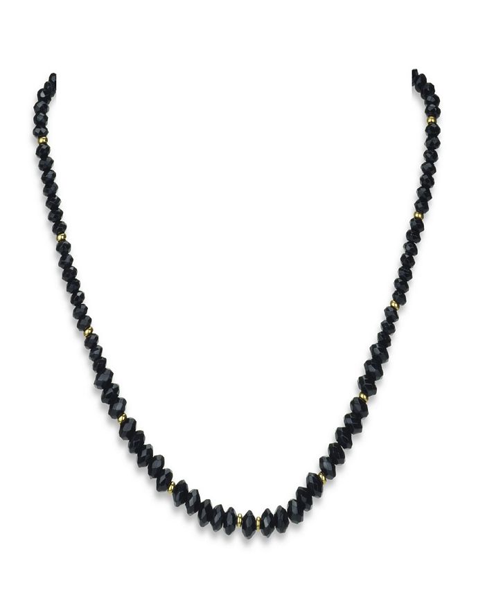 Macy's black necklace hotsell