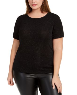 sparkly plus size tops