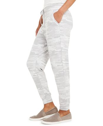 French Terry Plus Size Camo Print Joggers