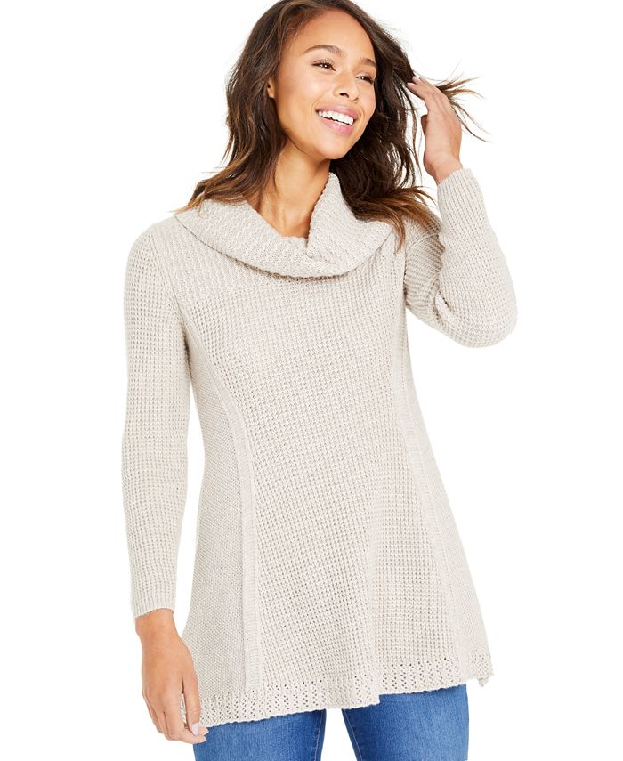 Style & Co Petite Cowlneck Tunic Sweater, Created for Macy's - Macy's