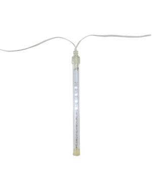 Northlight Set Of 10 Dripping Transparent Icicle Snowfall Christmas Light Tubes 6.5" In Clear