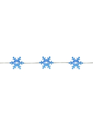 Northlight 20 Warm White Snowflake Shaped Led Christmas Fairy Lights 6 ft Copper Wire