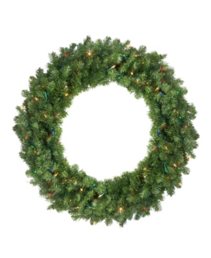 Northlight 30" Pre-lit Canadian Pine Artificial Christmas Wreath In Green