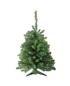 Northlight 3' Pre-lit Led Canadian Pine Artificial Christmas Tree In Green