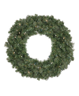 Northlight 30" Pre-lit Led Canadian Pine Artificial Christmas Wreath In Green