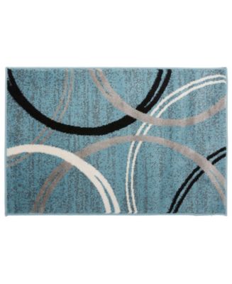 Main Street Rugs Alba Alb377 Blue 2' x 3' Area Rug - Macy's