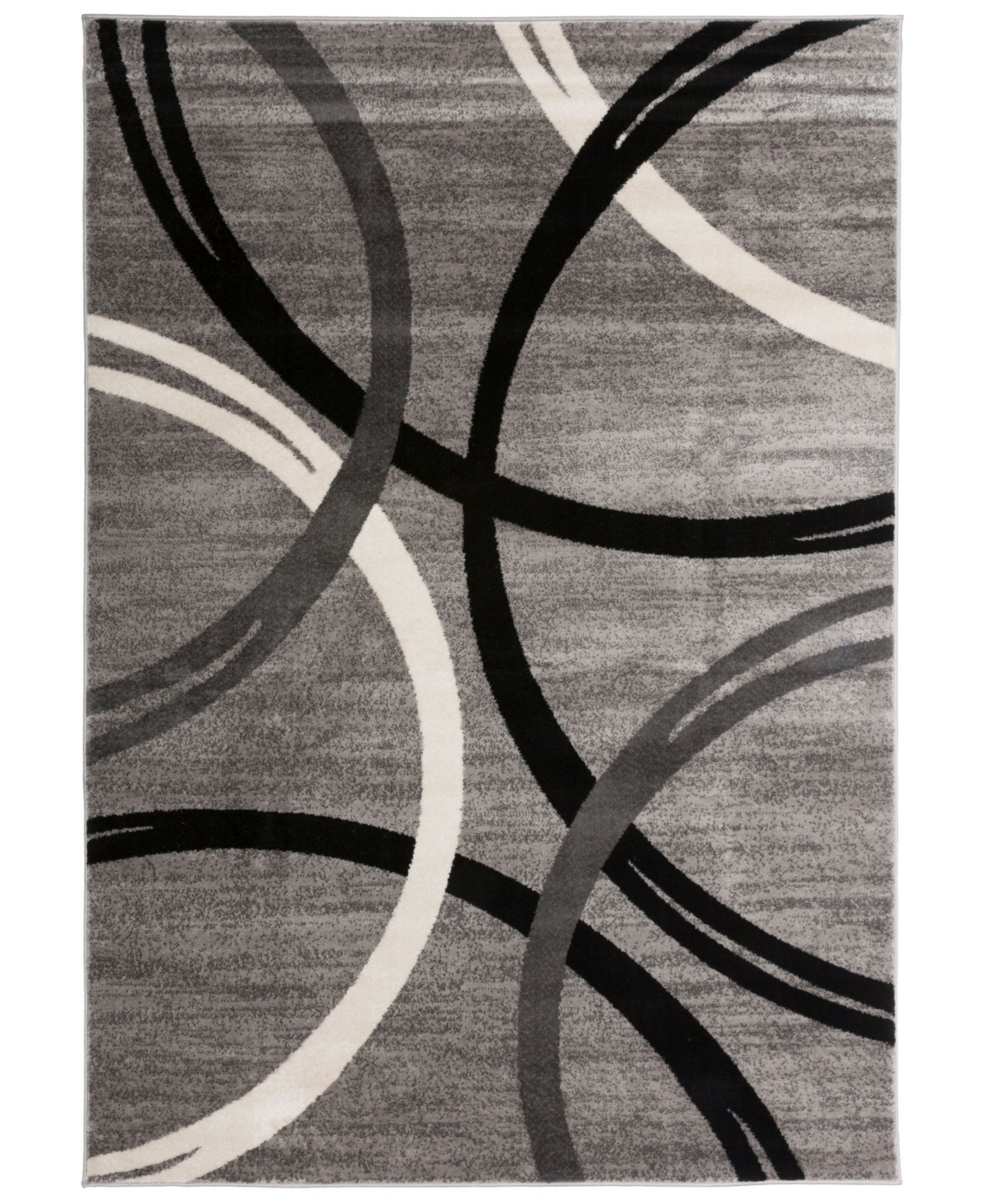 Main Street Rugs Alba Alb377 Gray 7'10in x 10'2in Area Rug - Gray