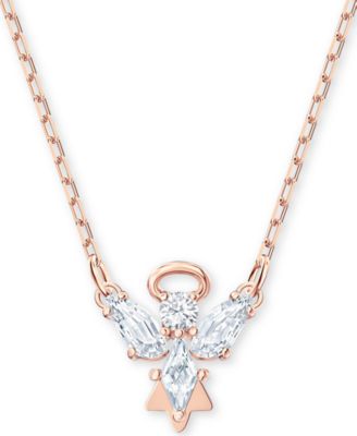 swarovski crystal angel pendant