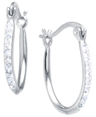 Macy's - Cubic Zirconia Open Circle Stud Earrings in Sterling Silver