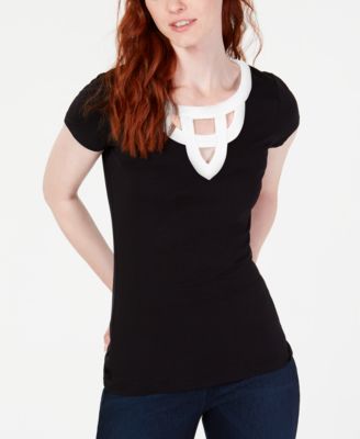 INC International Concepts - Cutout T-Shirt