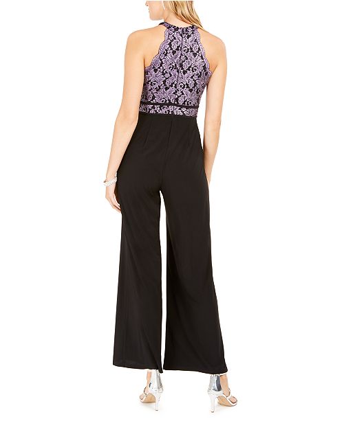 Nightway GlitterLace Jumpsuit & Reviews Pants & Leggings Women