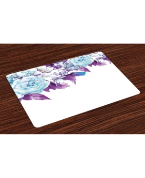 Ambesonne Floral Place Mats Set of 4