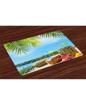 Ambesonne Tropical Place Mats Set of 4