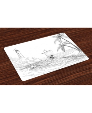 Ambesonne Beach Place Mats Set of 4