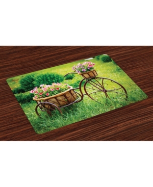 Ambesonne Flower Place Mats Set of 4