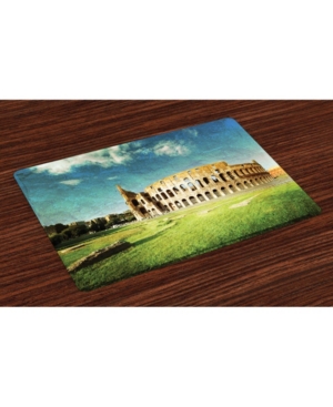 Ambesonne Vintage-Like Place Mats Set of 4