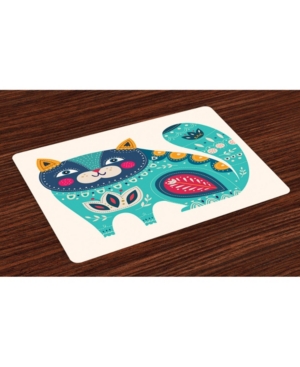 Ambesonne Animal Place Mats Set of 4