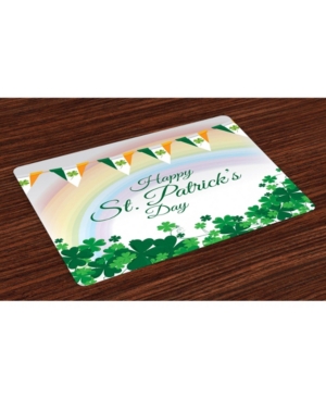Ambesonne St Patrick's Day Place Mats Set of 4