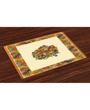 Ambesonne thanksgiving Place Mats Set of 4