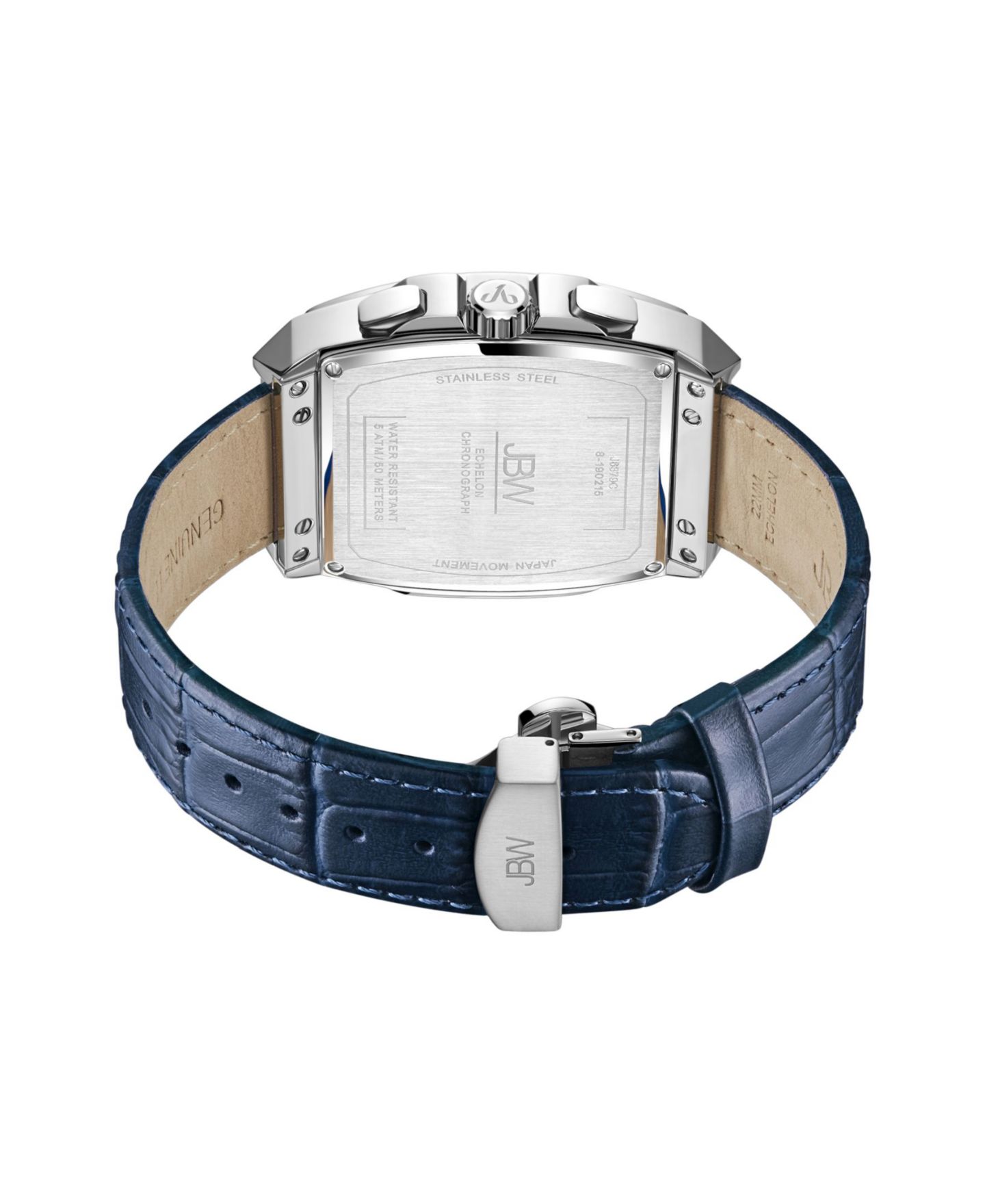 Мужские часы Jbw Echelon Diamond (1/4 ct. t.w.) Watch in Stainless Steel 41mm, цвет: Синий — фото 3