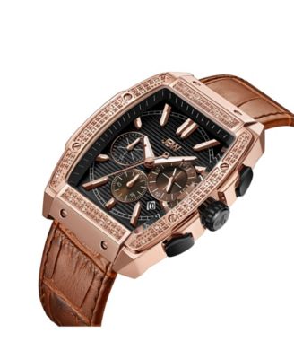 Men's Echelon Diamond (1/4 ct. t.w.) Watch in 18k Rose Gold-plated Stainless Steel 41mm
