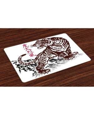 Ambesonne Tattoo Place Mats Set of 4