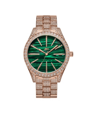 image of Jbw Women-s Cristal Gem Diamond (1/8 ct. t.w.) Watch in 18k Rose Gold-plated Stainless-steel Watch 39mm