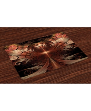 Ambesonne Fractal Place Mats Set of 4