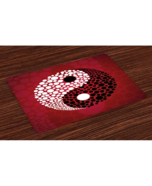 Ambesonne Ying Yang Place Mats Set of 4