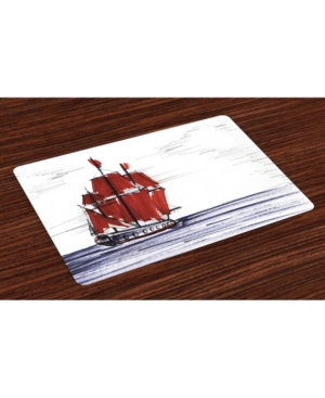 Ambesonne Sketchy Place Mats Set of 4