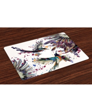 Ambesonne Hummingbird Place Mats Set of 4