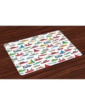 Ambesonne Nautical Place Mats Set of 4