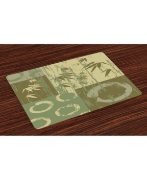 Ambesonne Bamboo Place Mats Set of 4