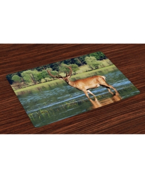 Ambesonne Deer Place Mats Set of 4