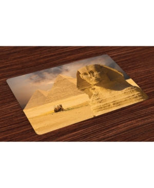 Ambesonne Egyptian Place Mats Set of 4