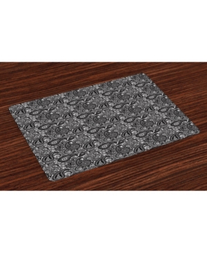 Ambesonne Paisley Place Mats Set of 4