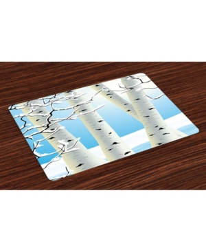 Ambesonne Winter Place Mats Set of 4