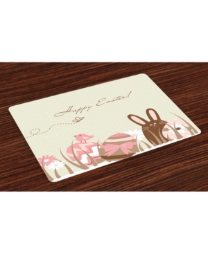 Ambesonne Easter Place Mats Set of 4