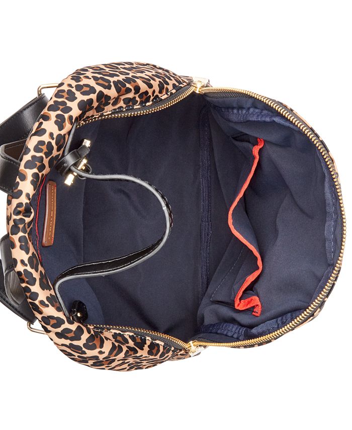 Tommy Hilfiger Julia Leopard Nylon Dome Backpack Macy's
