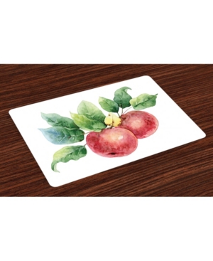 Ambesonne Apple Place Mats Set of 4