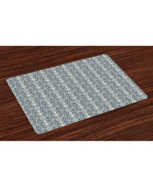 Ambesonne Damask Place Mats Set of 4