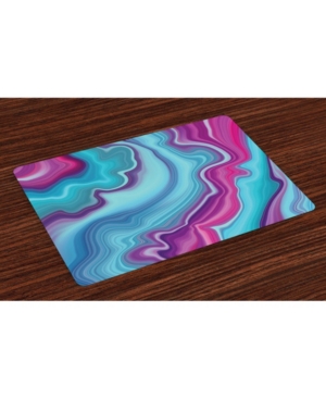 Ambesonne Marble Place Mats Set of 4