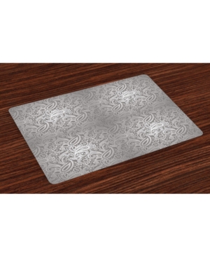 Ambesonne Damask Place Mats Set of 4
