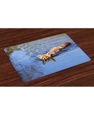 Ambesonne Fox Place Mats Set of 4