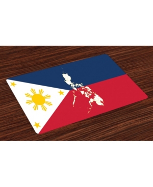 Ambesonne Philippine Place Mats Set of 4
