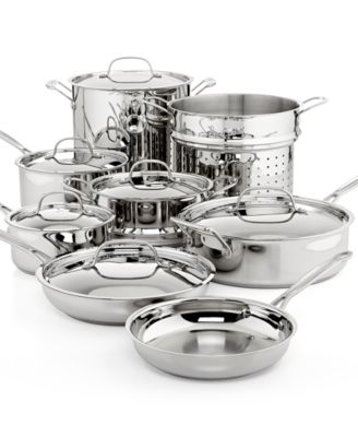 Cuisinart - Chef's Classic Stainless Steel Cookware Set, 14 Piece
