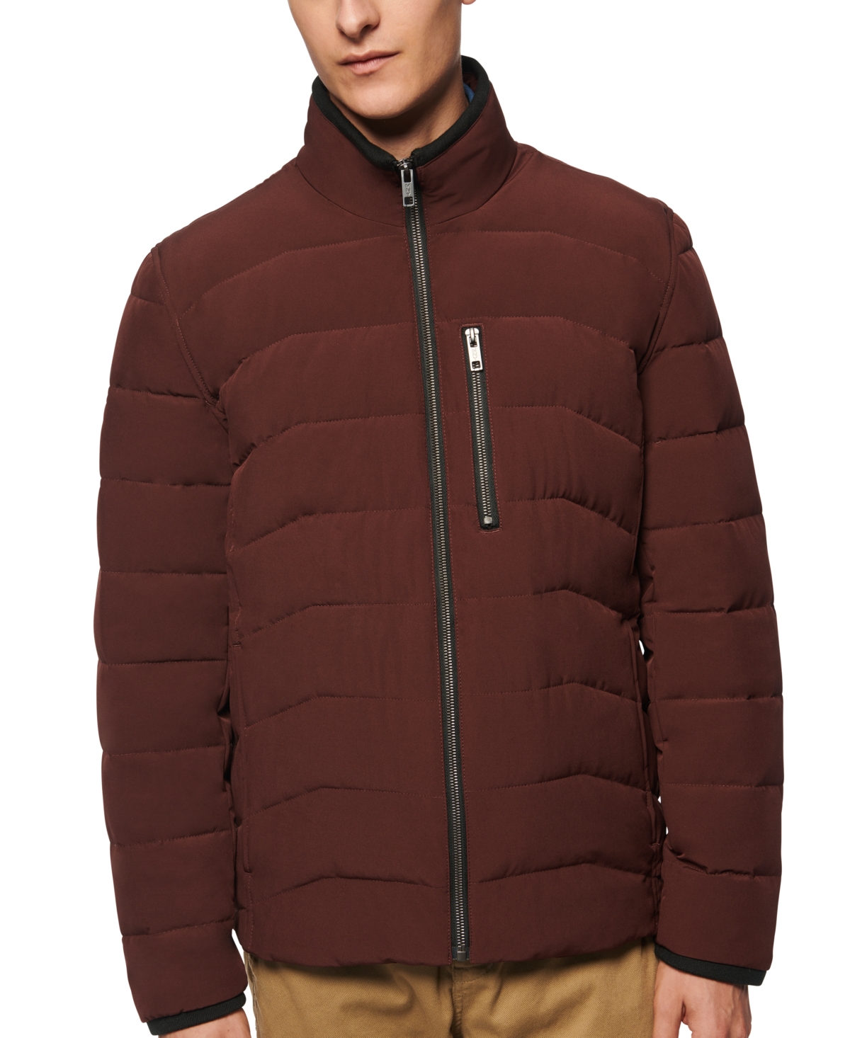 Marc New York Men s Carlisle Stretch Packable Moto Jacket Black Smart Closet
